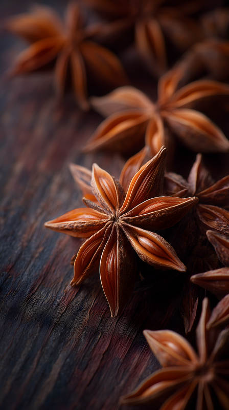 星形茴香特写图片