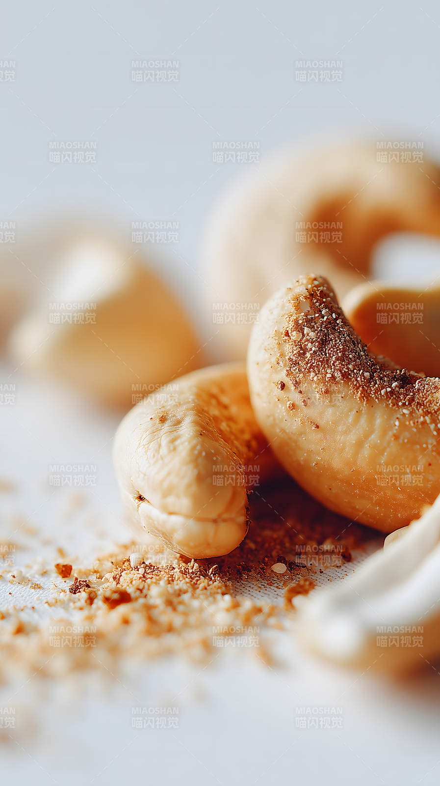 烤腰果特写细腻质感图片