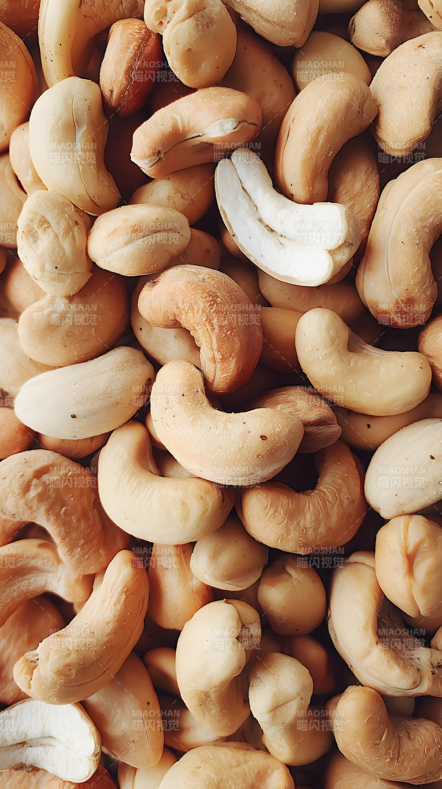 新鲜的腰果特写图片