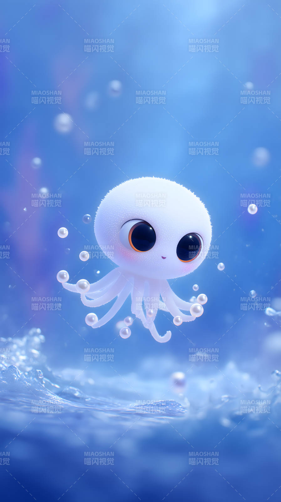 可爱小章鱼海底世界图片
