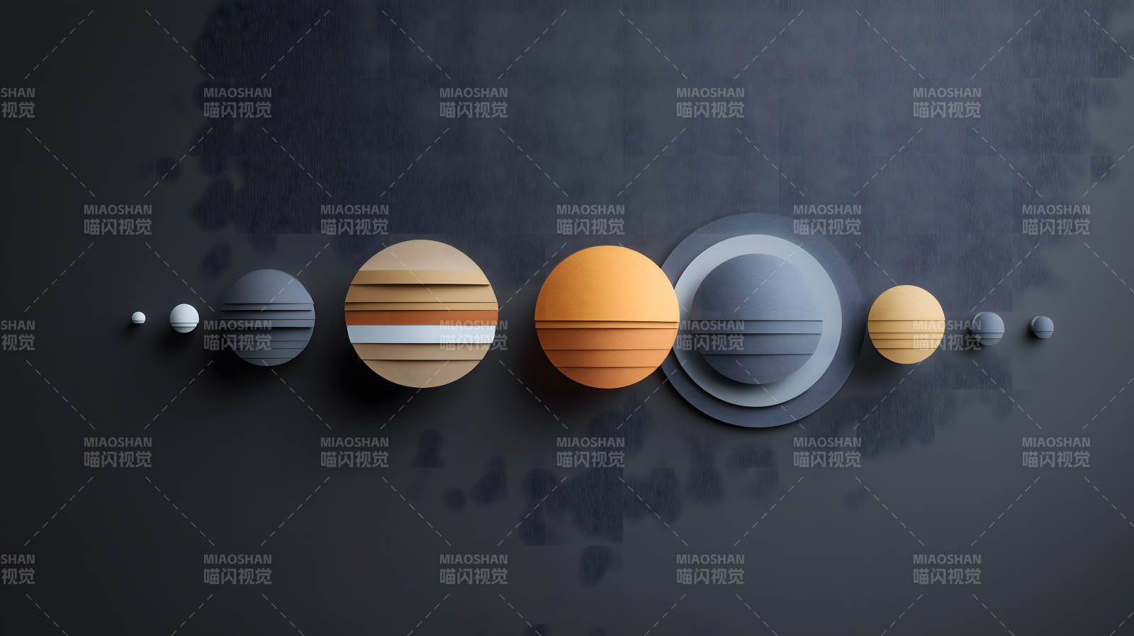 抽象行星排列图图片