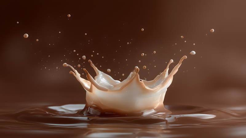 巧克力飞溅的瞬间图片