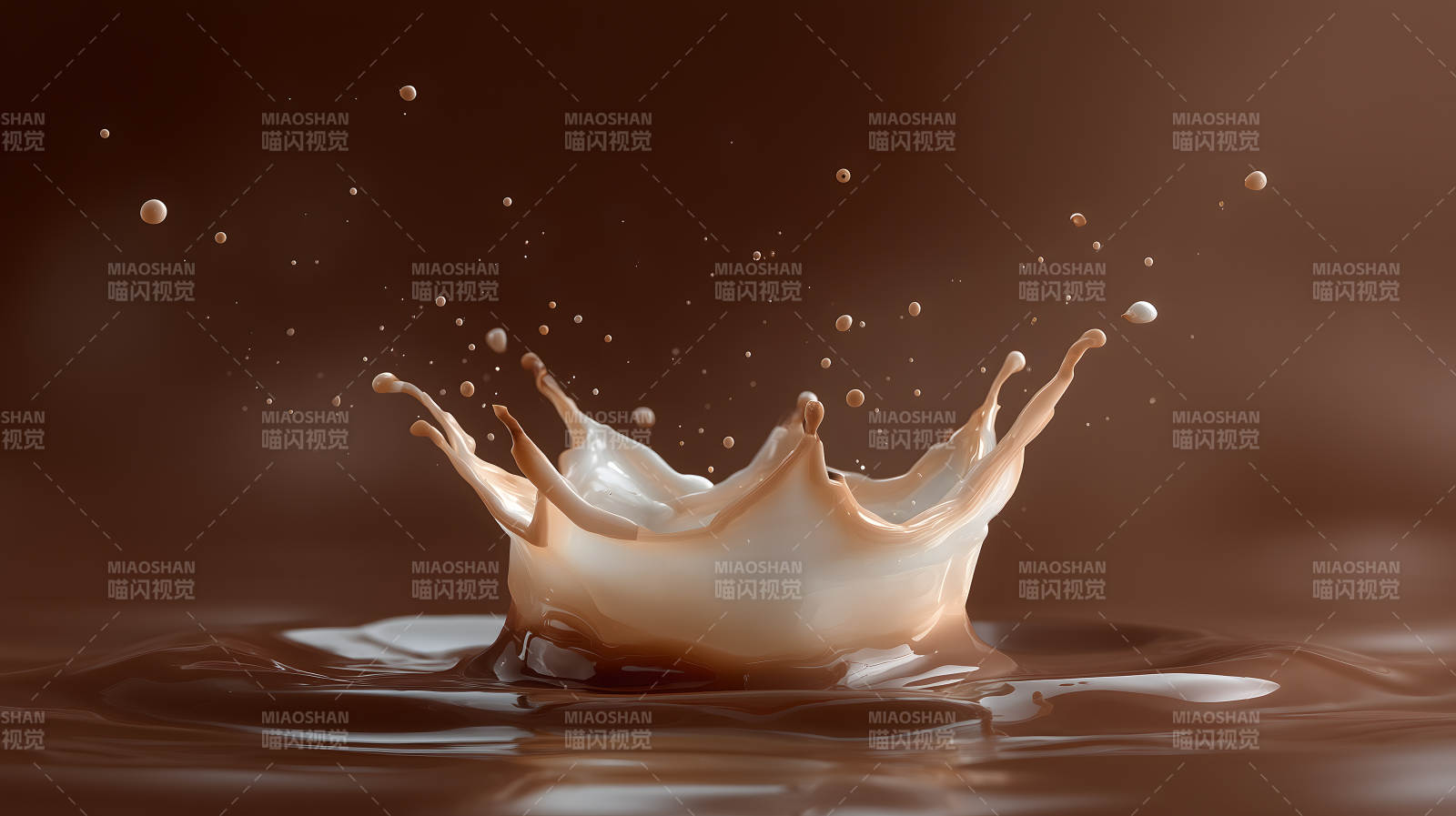 巧克力飞溅的瞬间图片