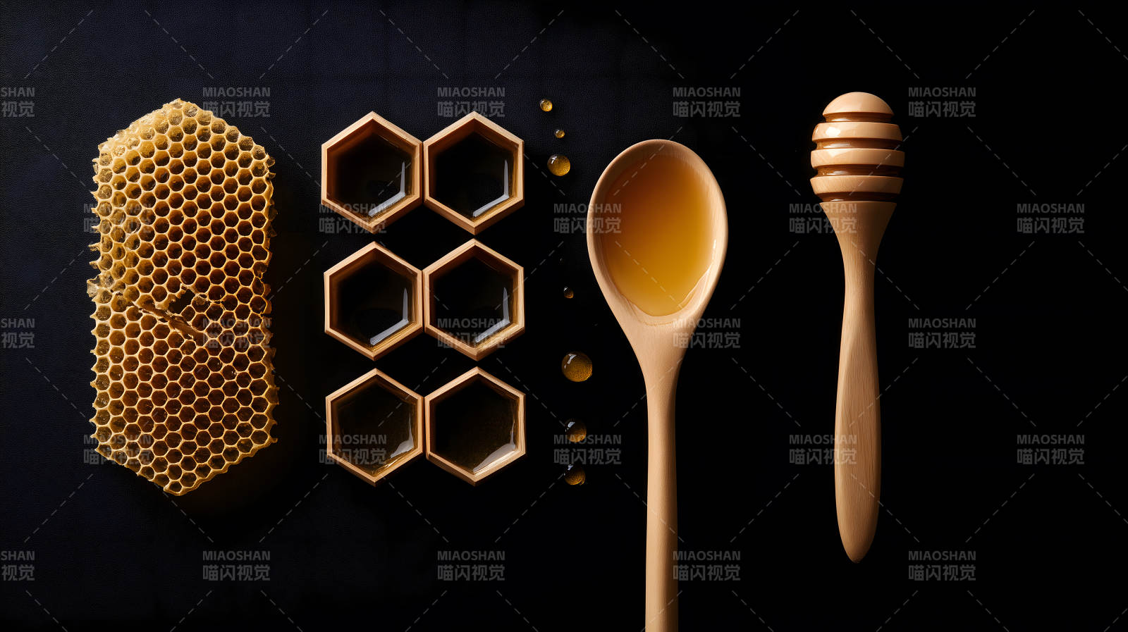 蜂蜜意境静物艺术图片