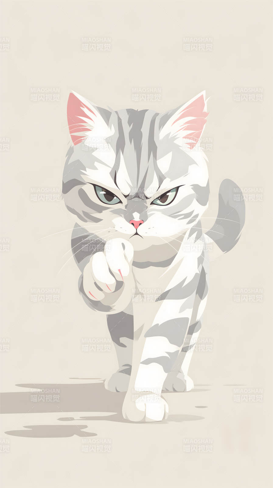 猫咪威严姿态图片