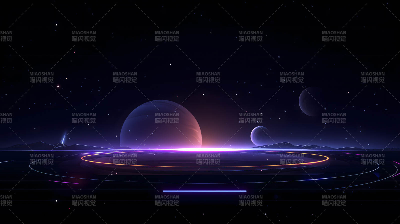 星空下的未来世界图片