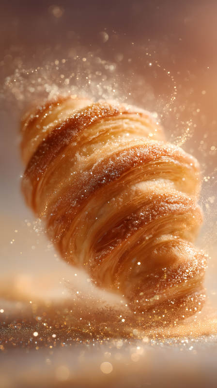 美味酥脆的法式可颂图片