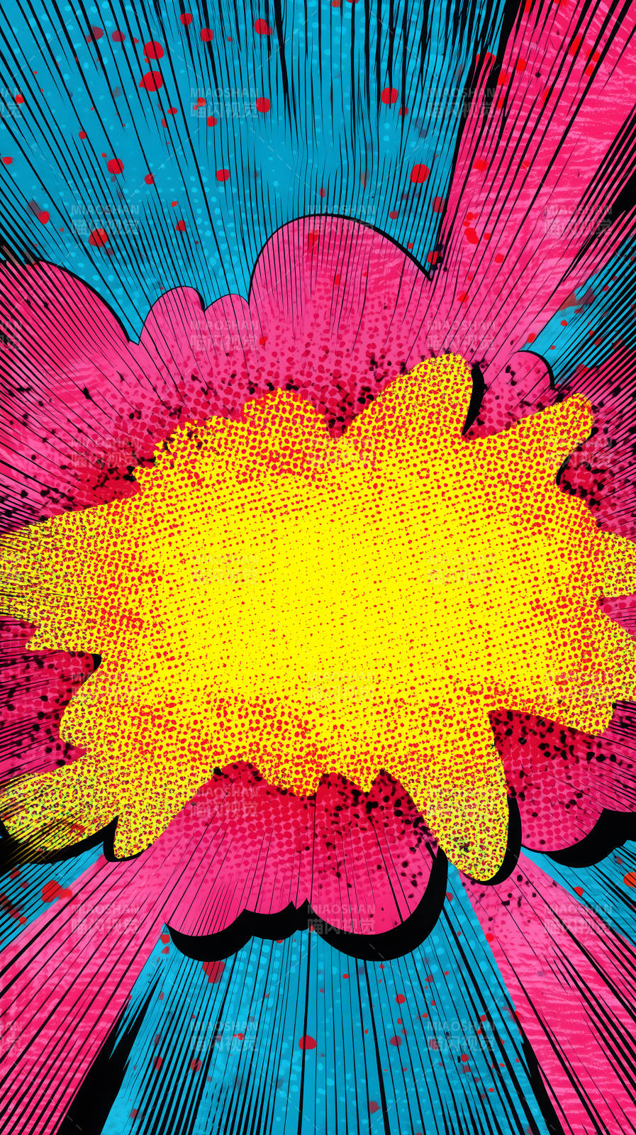 漫画爆炸抽象设计图片