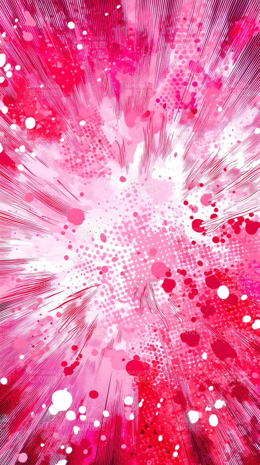 粉色冲击画面特效图片