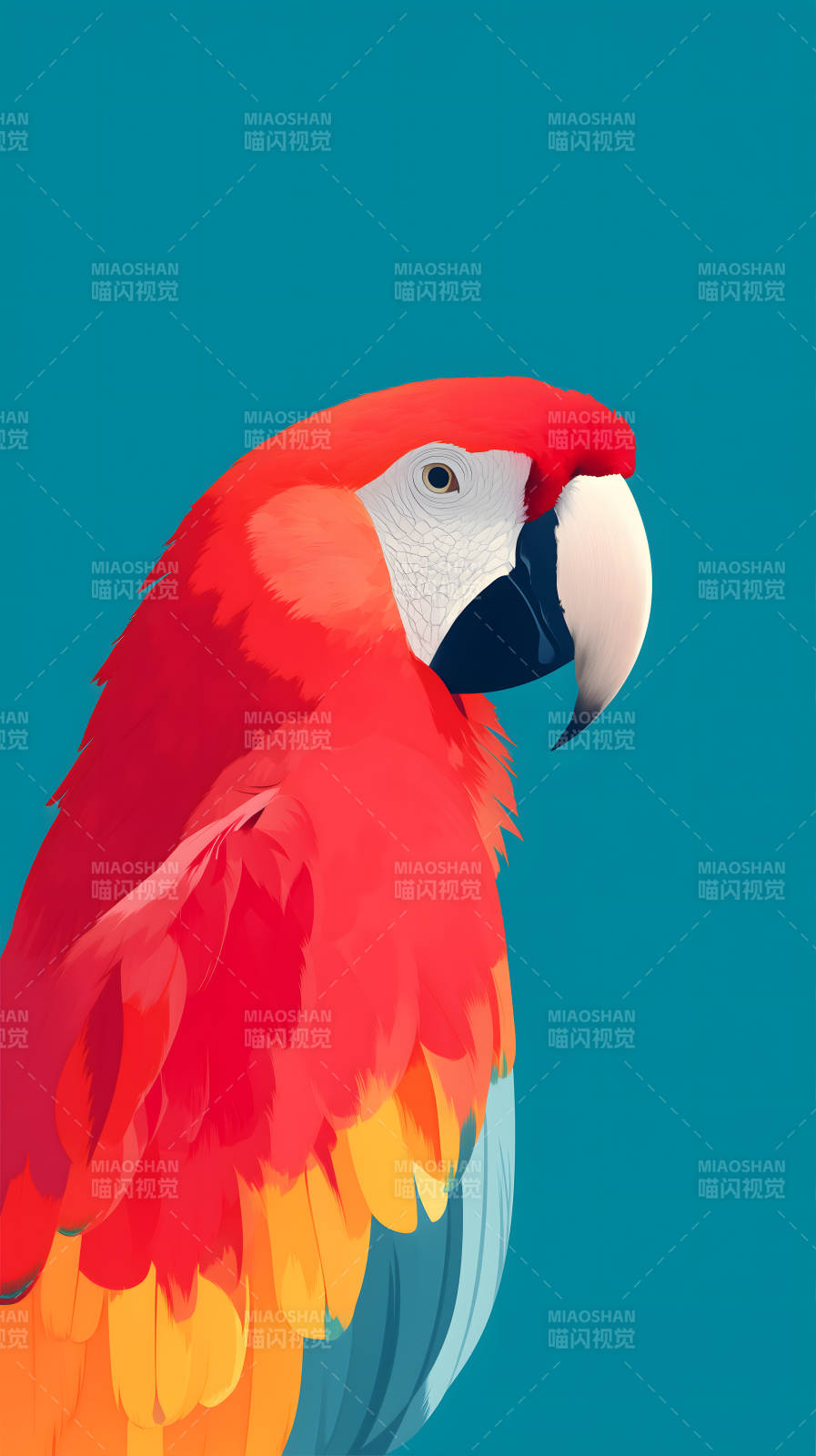 红鹦鹉特写头像图片