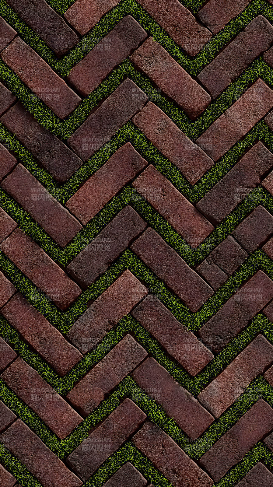 砖块草地装饰图片