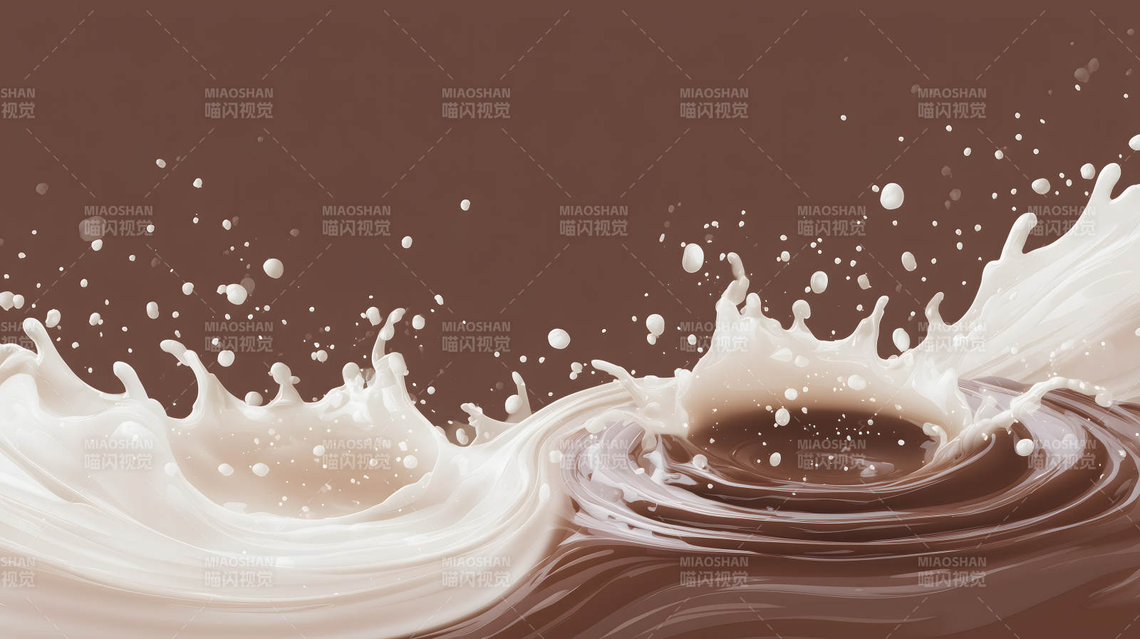 巧克力牛奶飞溅图片