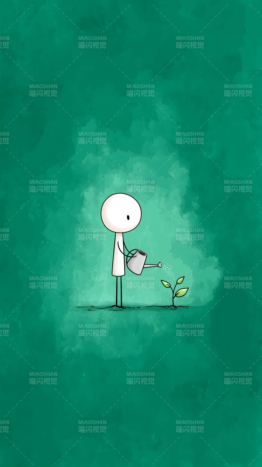 浇灌希望生命成长图片