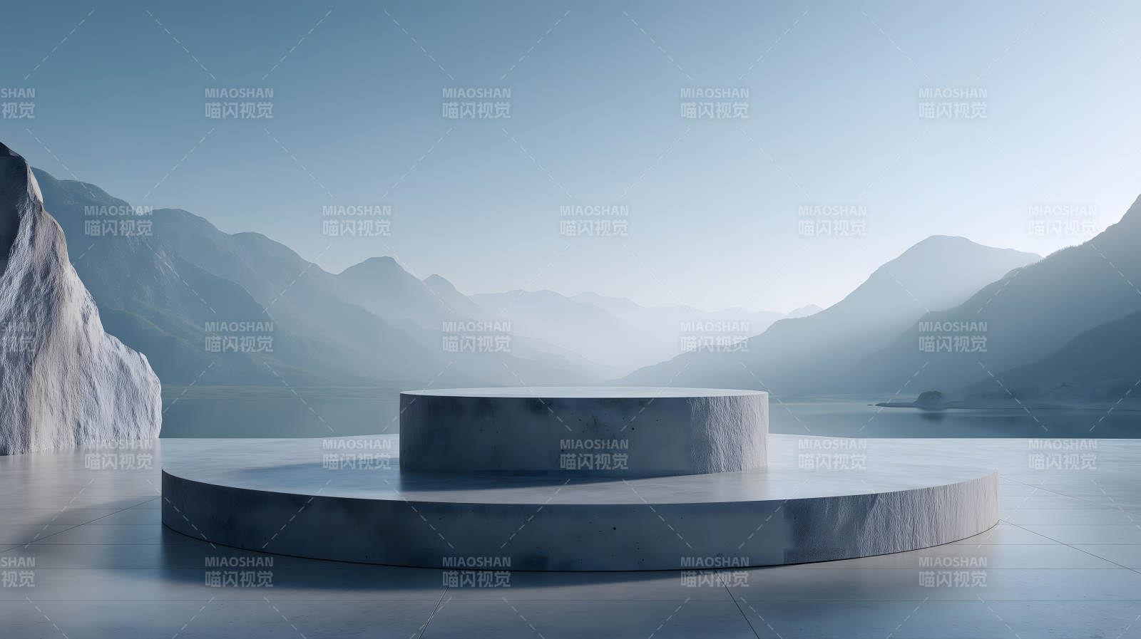 山水舞台展示空间图片