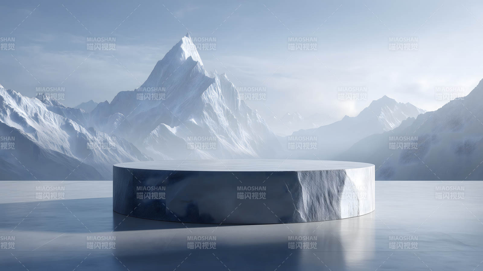 冰雪世界展示台图片