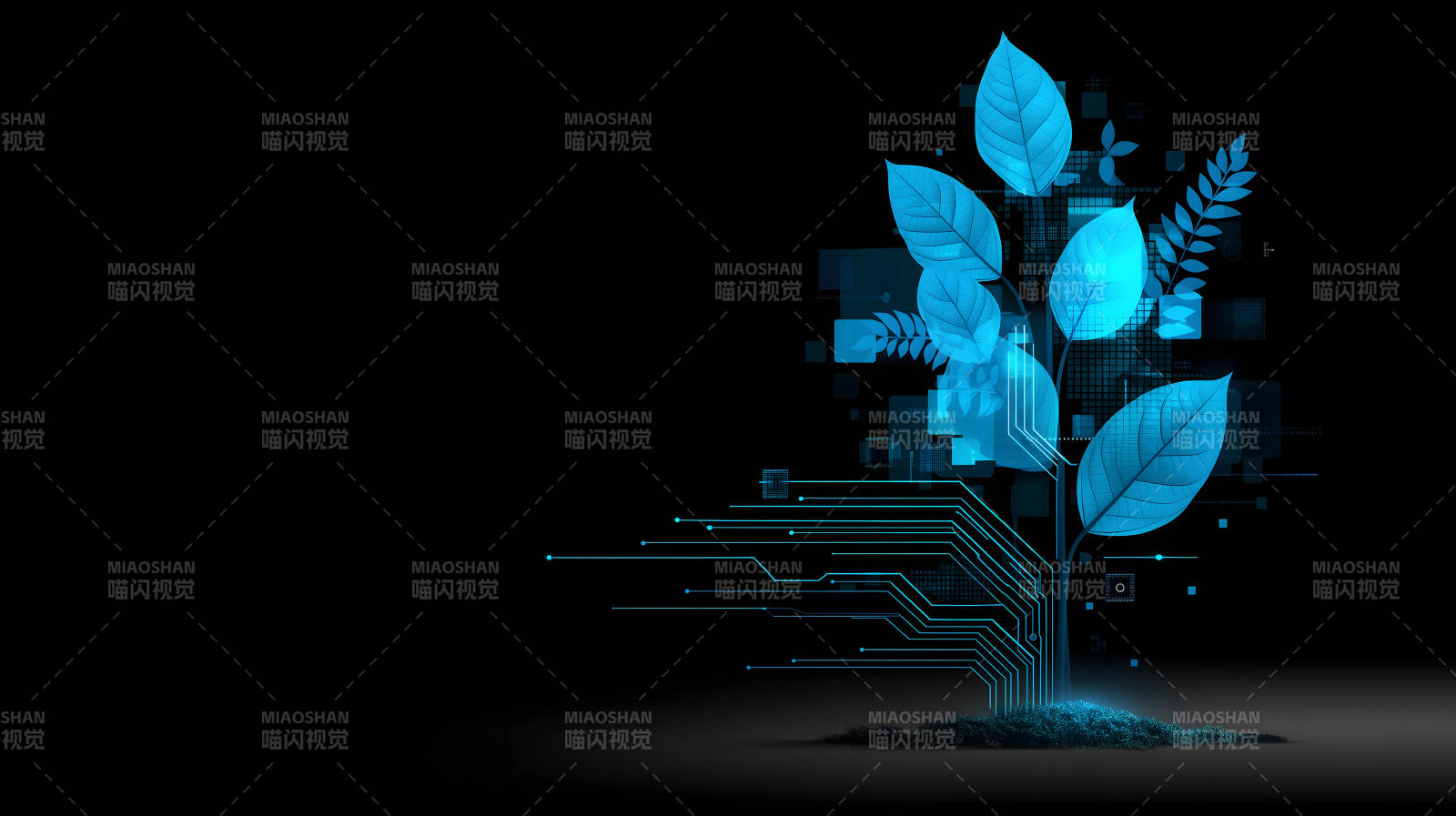 科技之树生机盎然图片