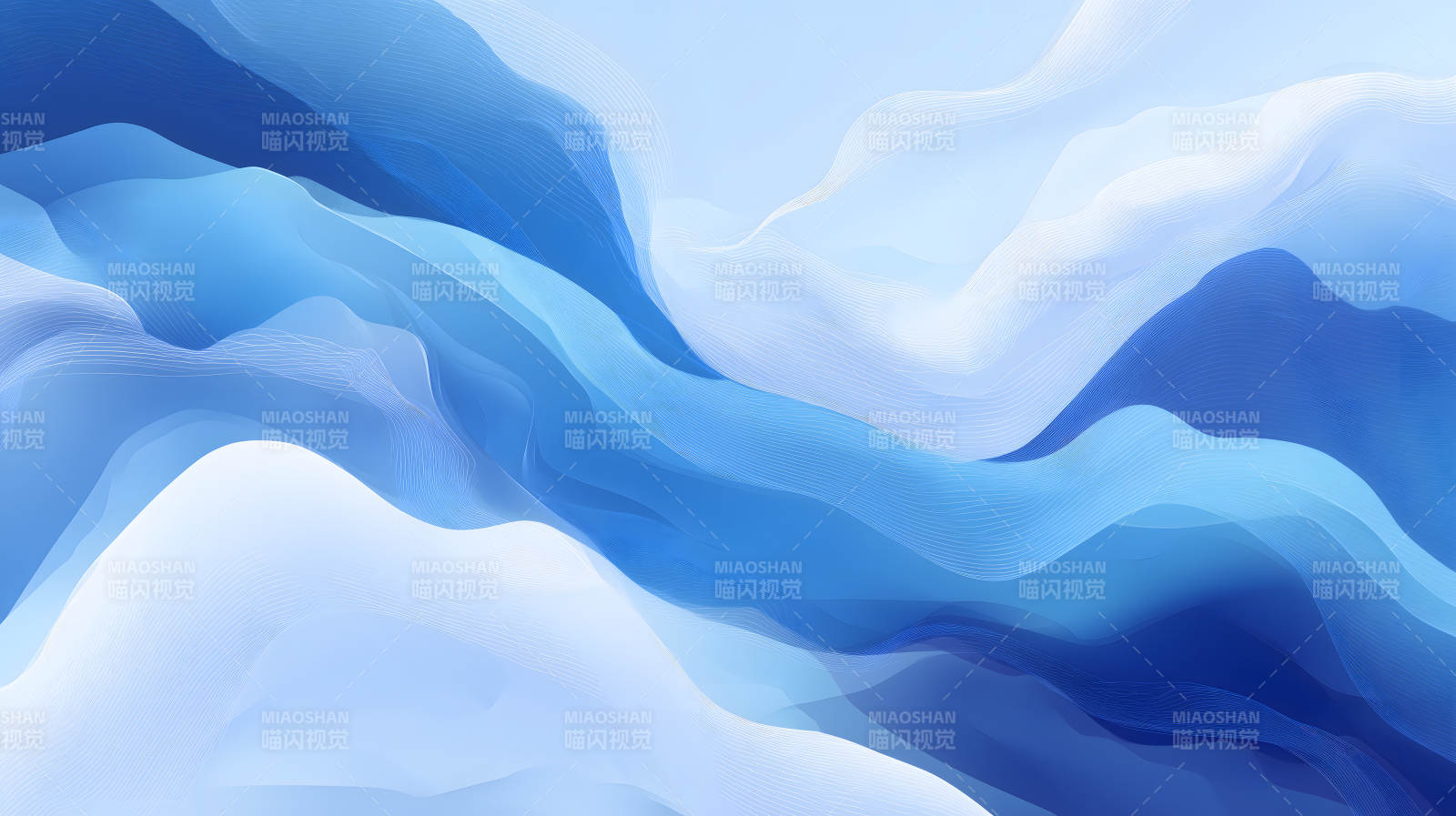 蓝色流体抽象图片