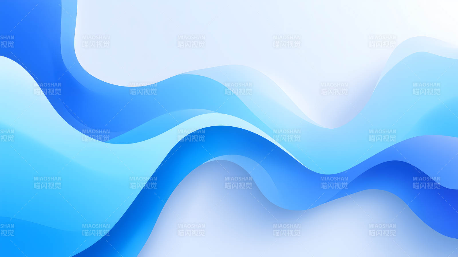 蓝色渐变曲线抽象背景图片