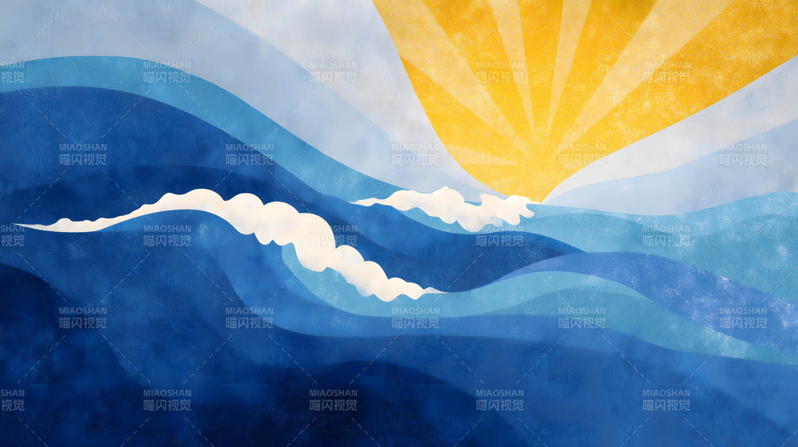 海浪与阳光图片