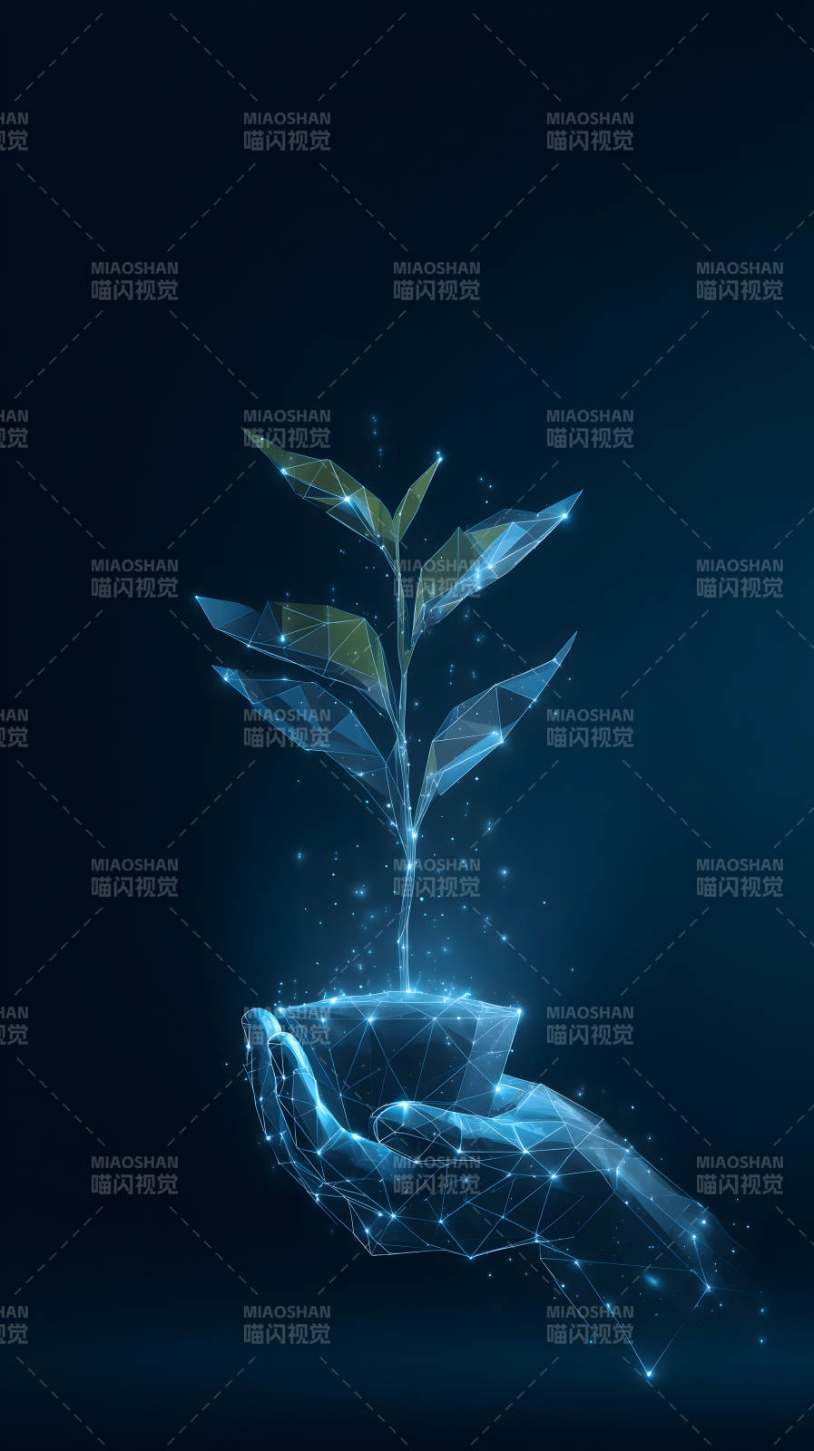 科技守护生命之芽图片