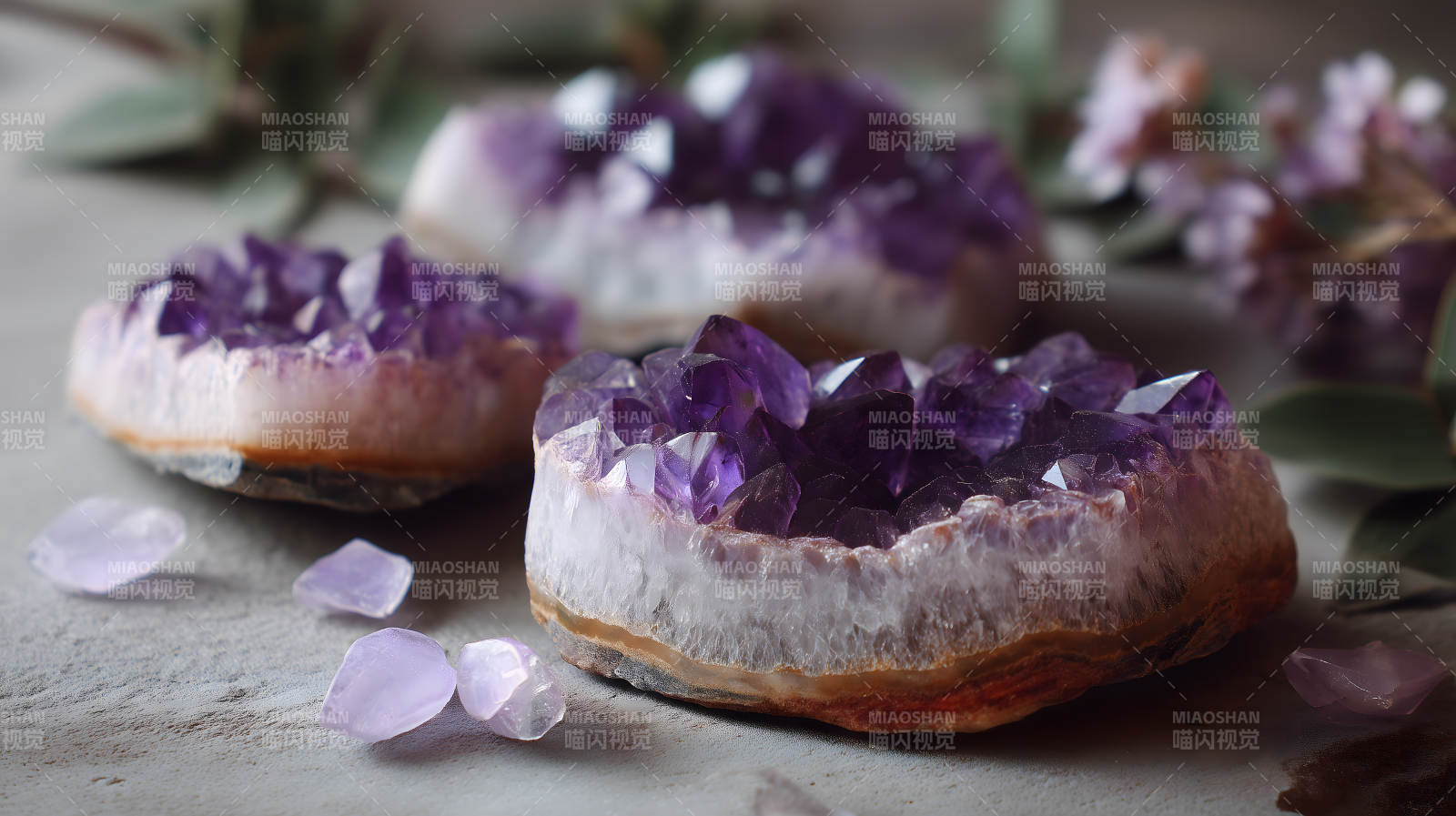 紫水晶簇细节图图片