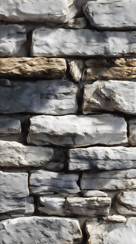 石头墙面纹理特写图片