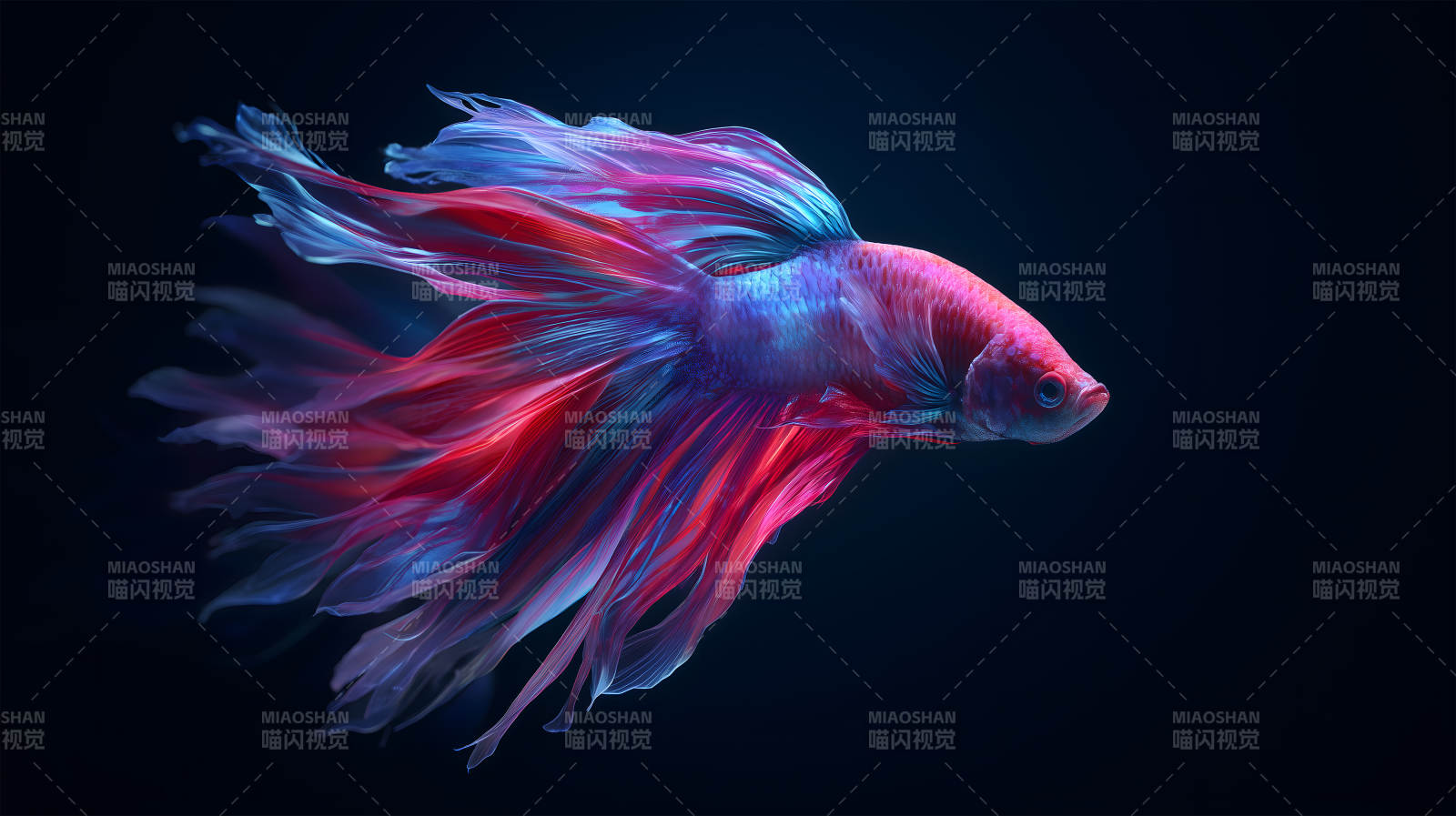 绚丽多彩的斗鱼图片