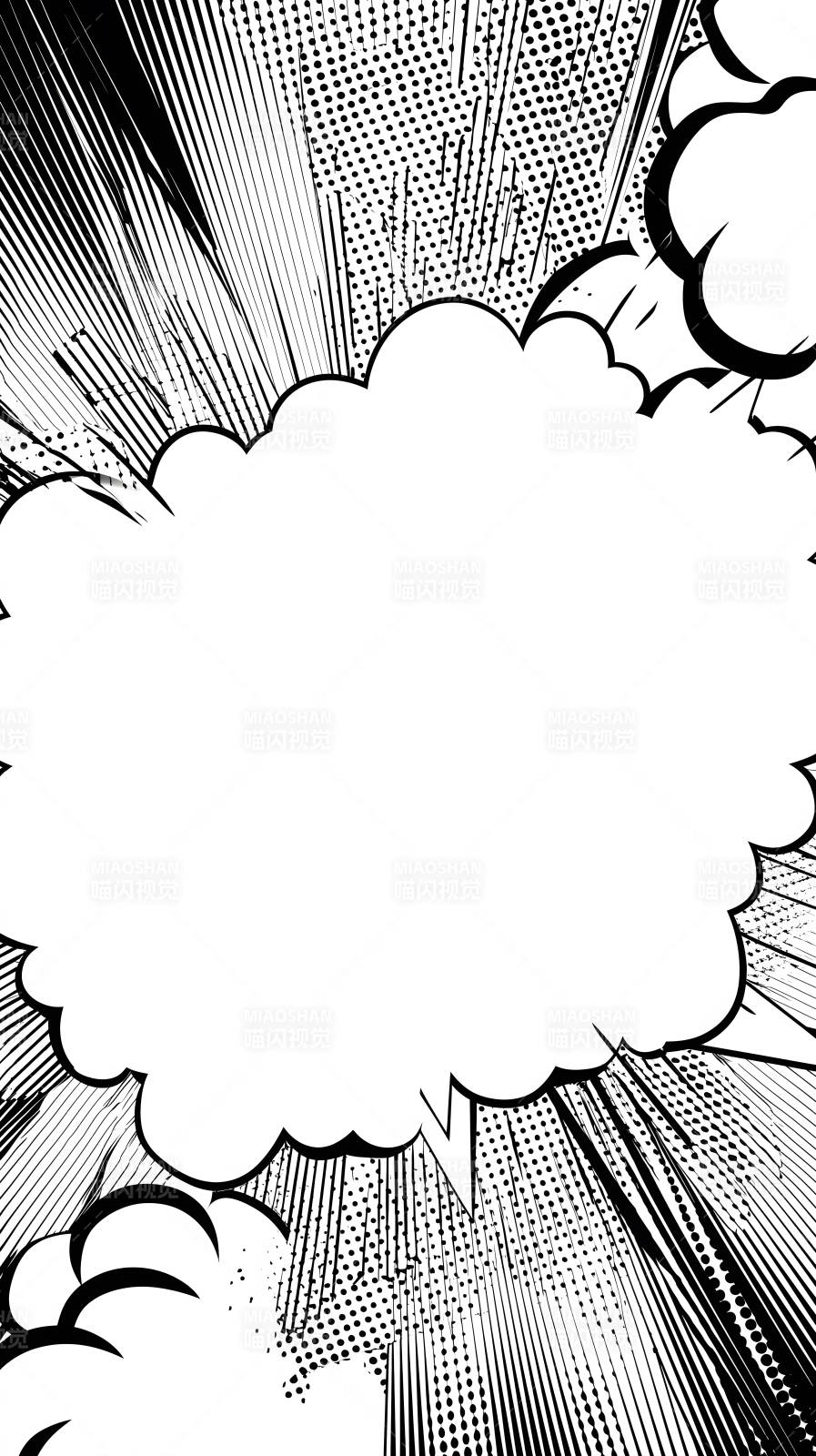 漫画风格对话框背景图片