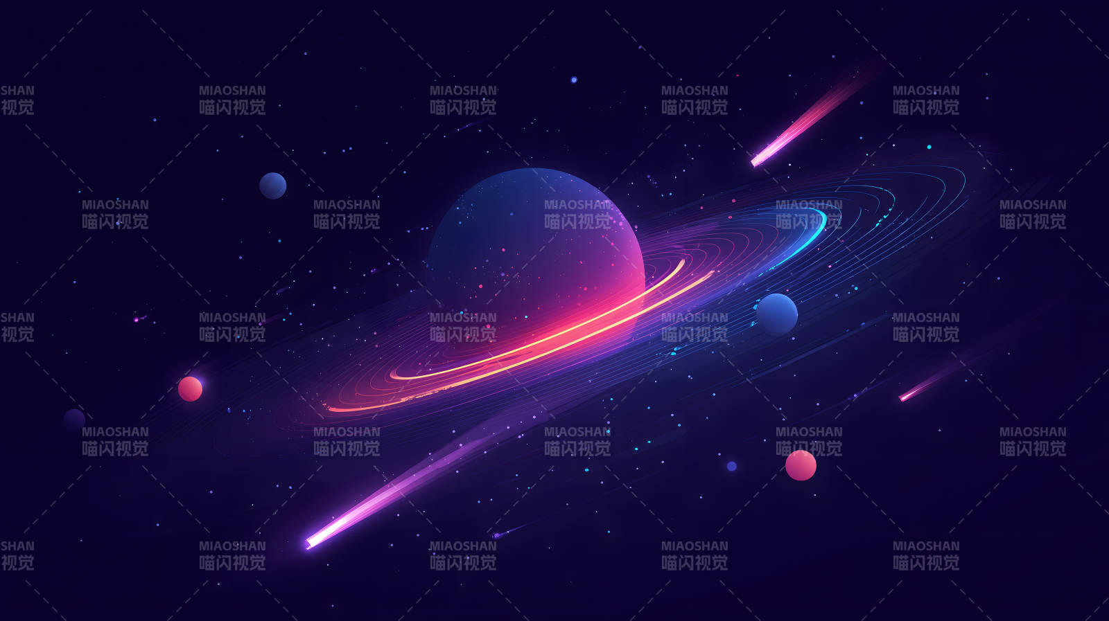 宇宙星球绚丽景象图片