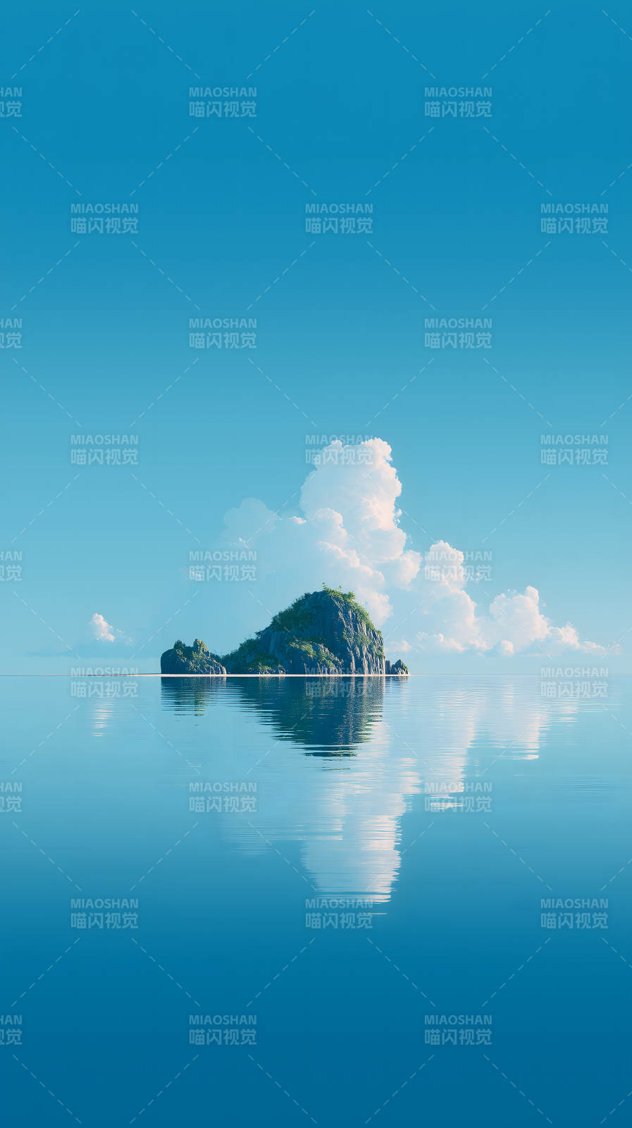 宁静海岛天空之境图片