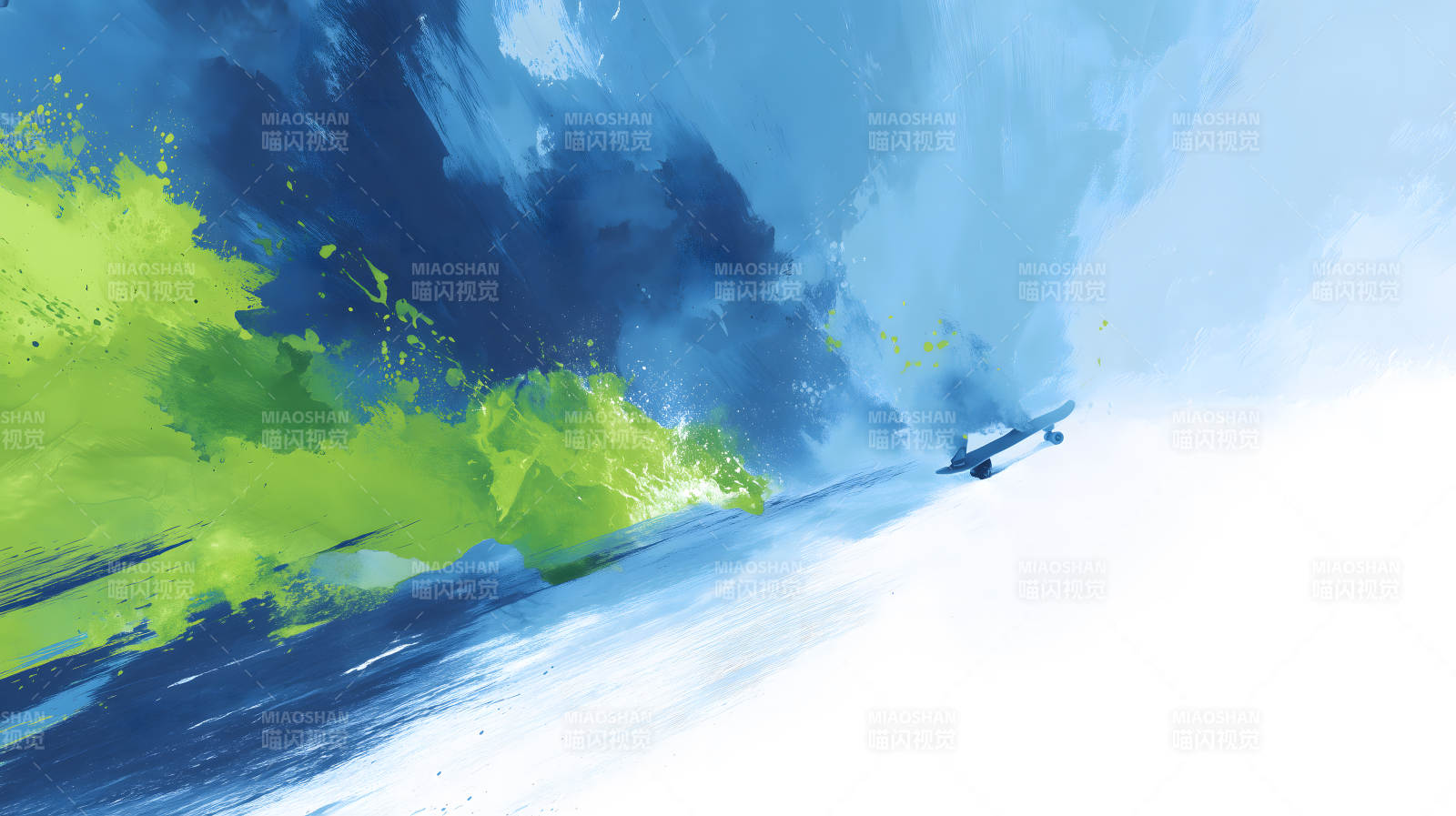 滑板艺术抽象画面图片