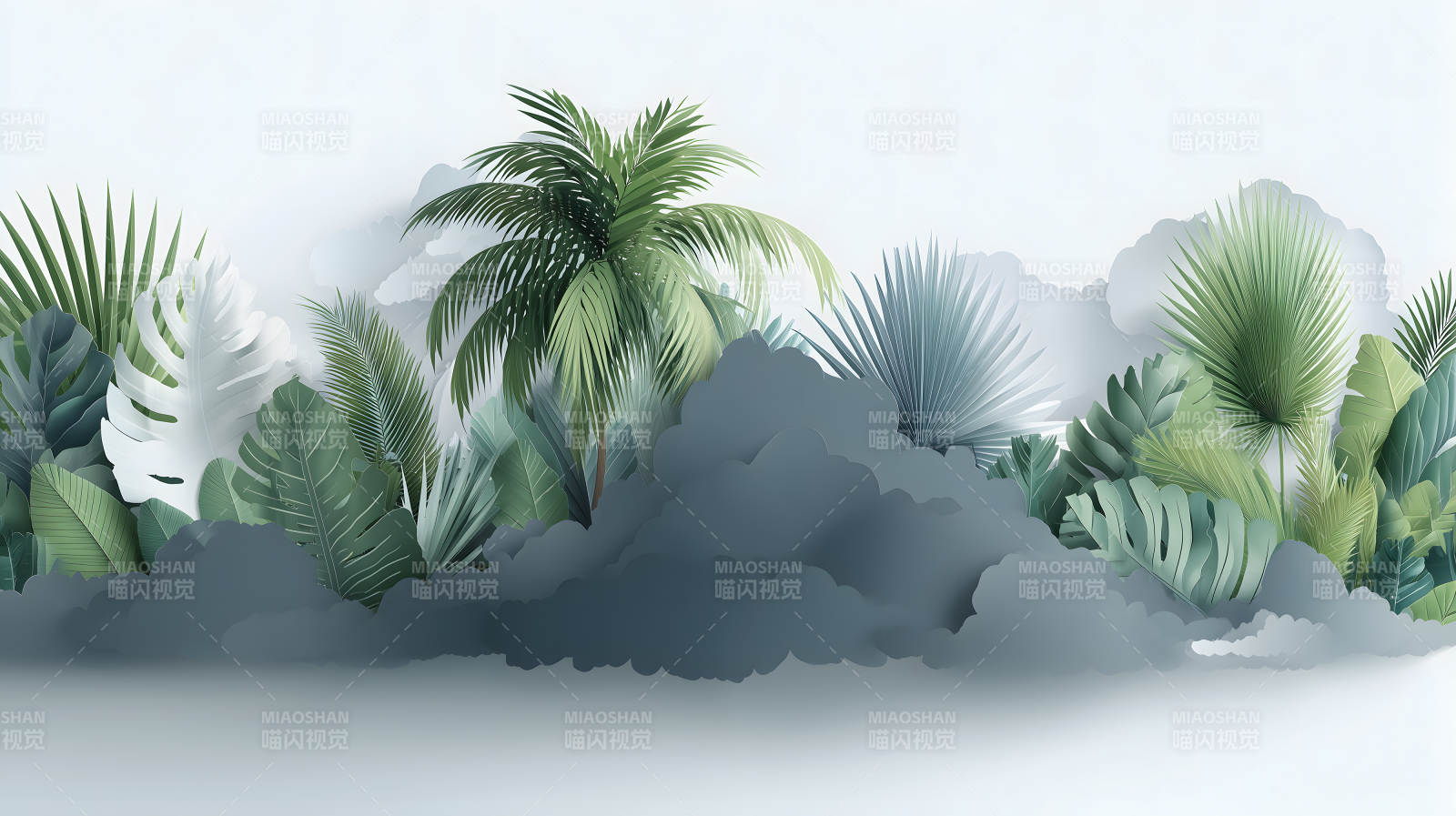 热带雨林纸雕图片