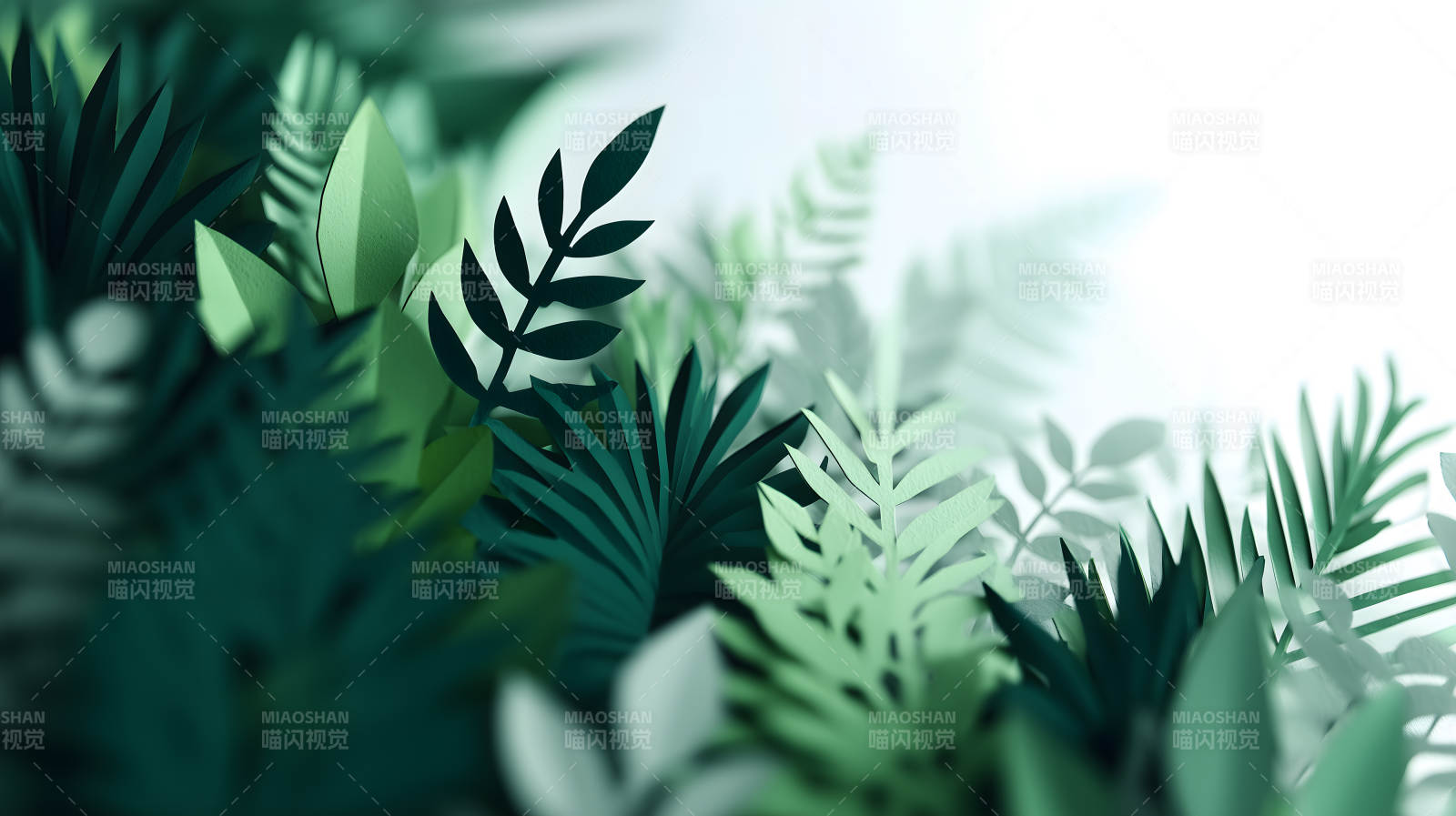 绿植纸雕艺术图片