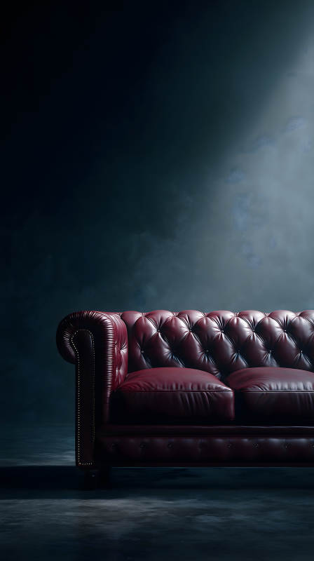 豪华皮革沙发艺术照图片