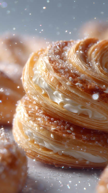 酥皮奶油甜点诱人图片