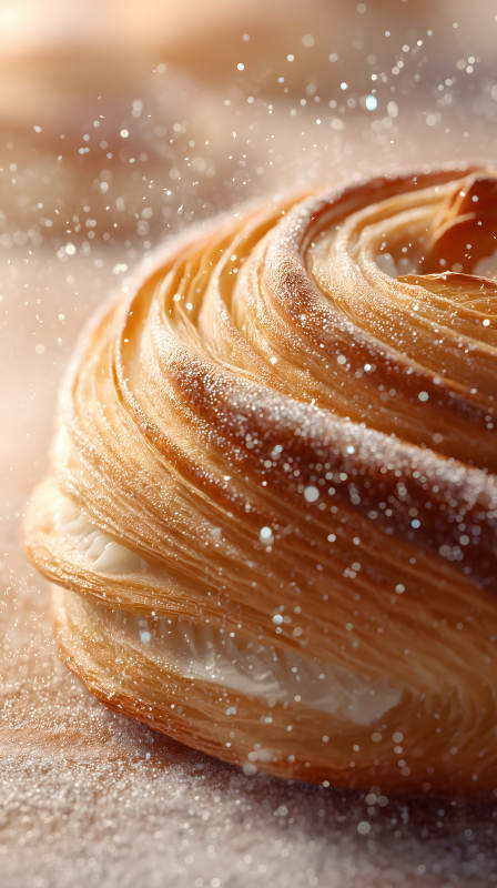 美味酥皮甜点图片