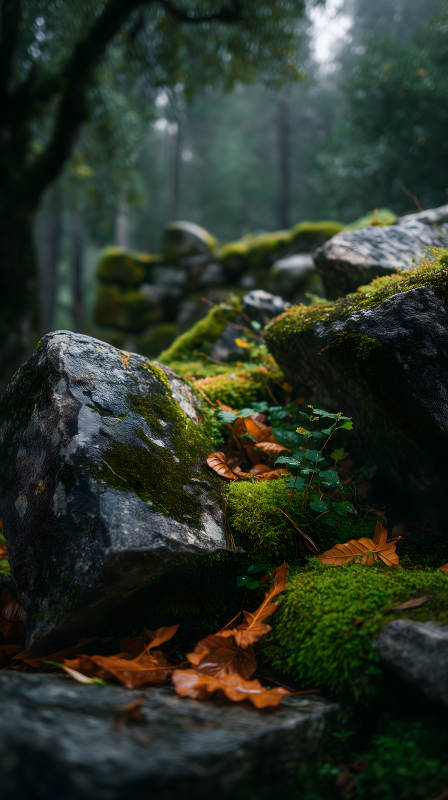 石头与森林的浪漫图片