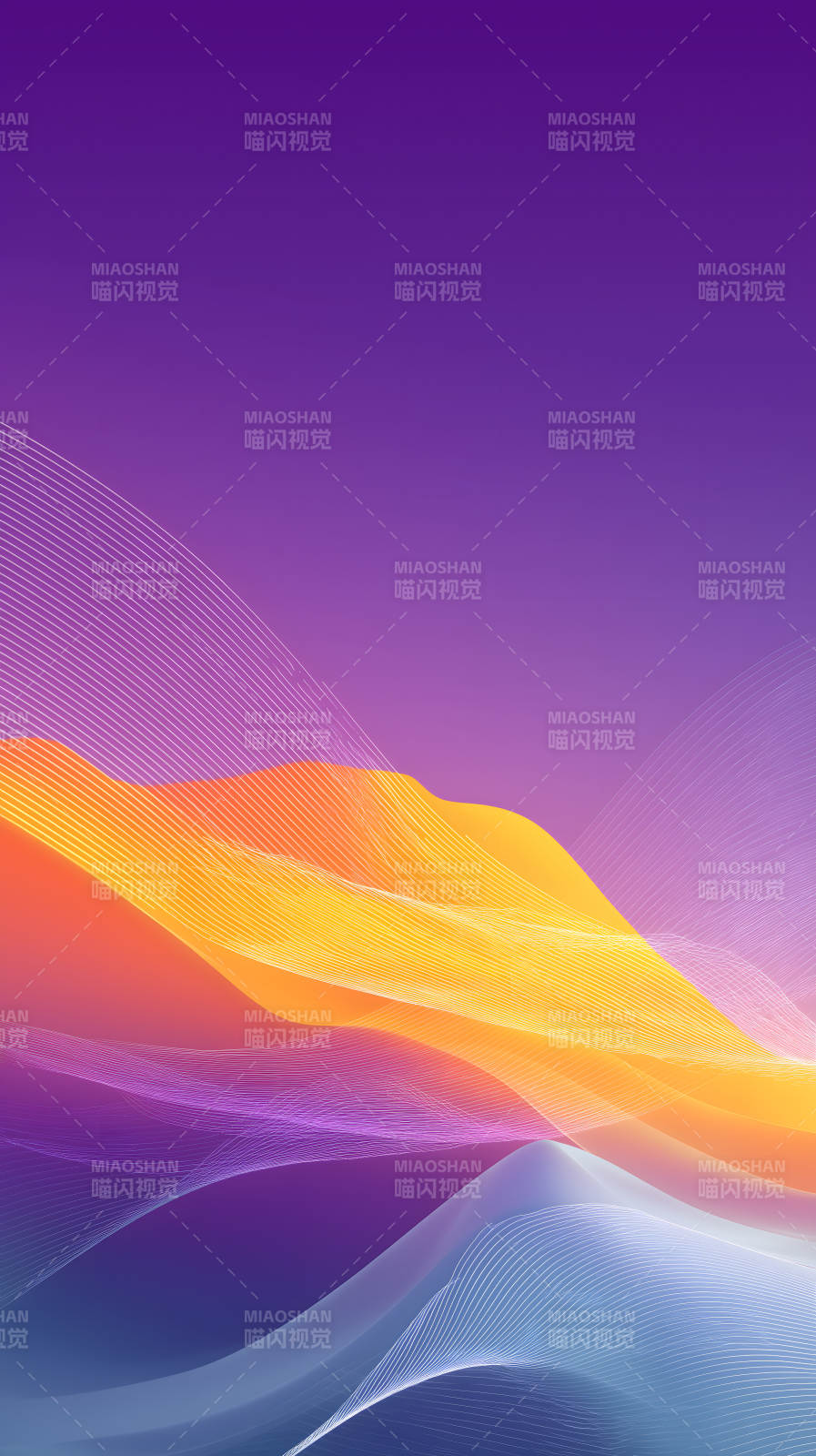 抽象山峦线条渐变图片