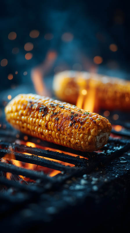 烤玉米特写美食诱人图片