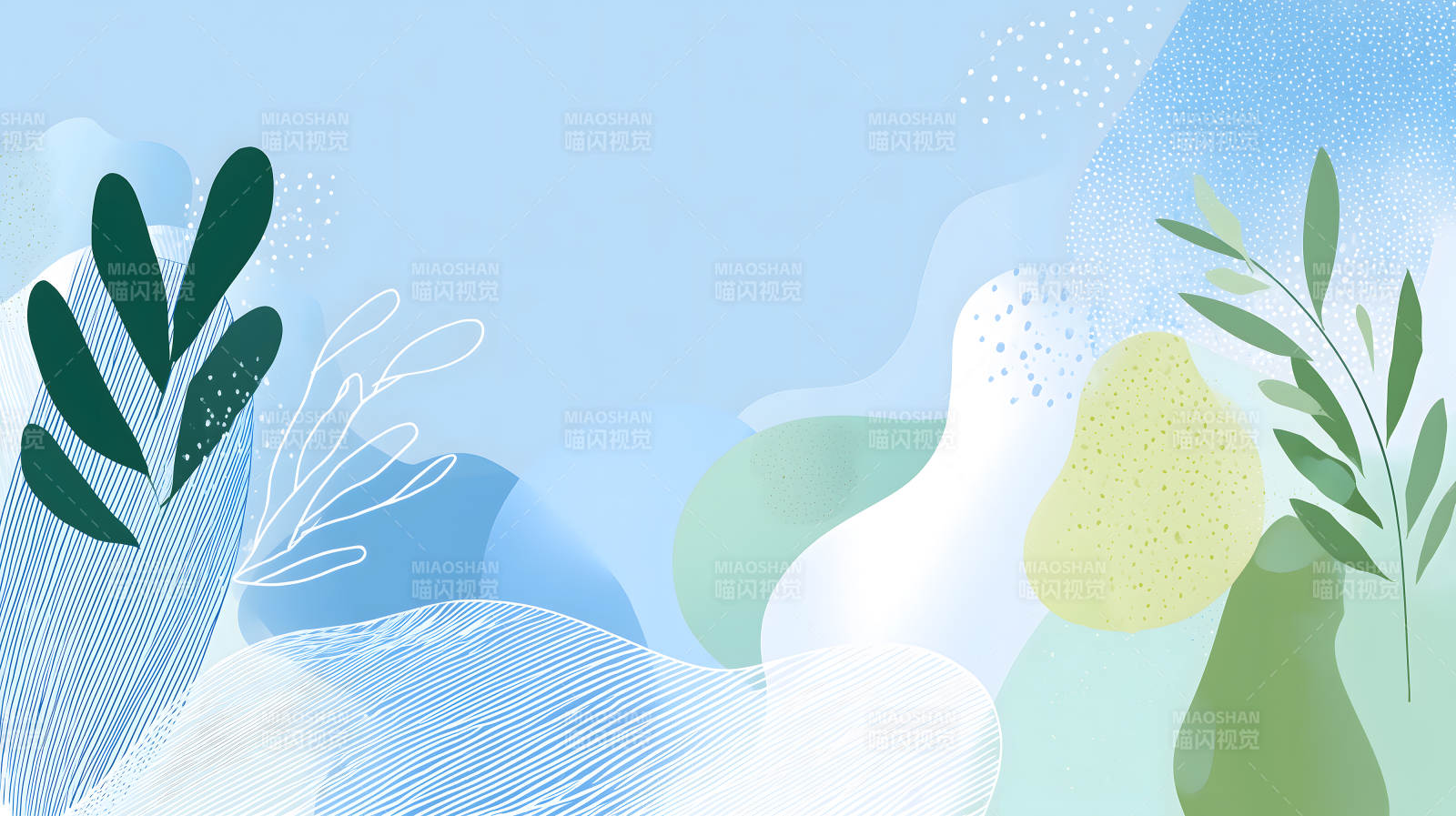 水彩清新风抽象背景图片