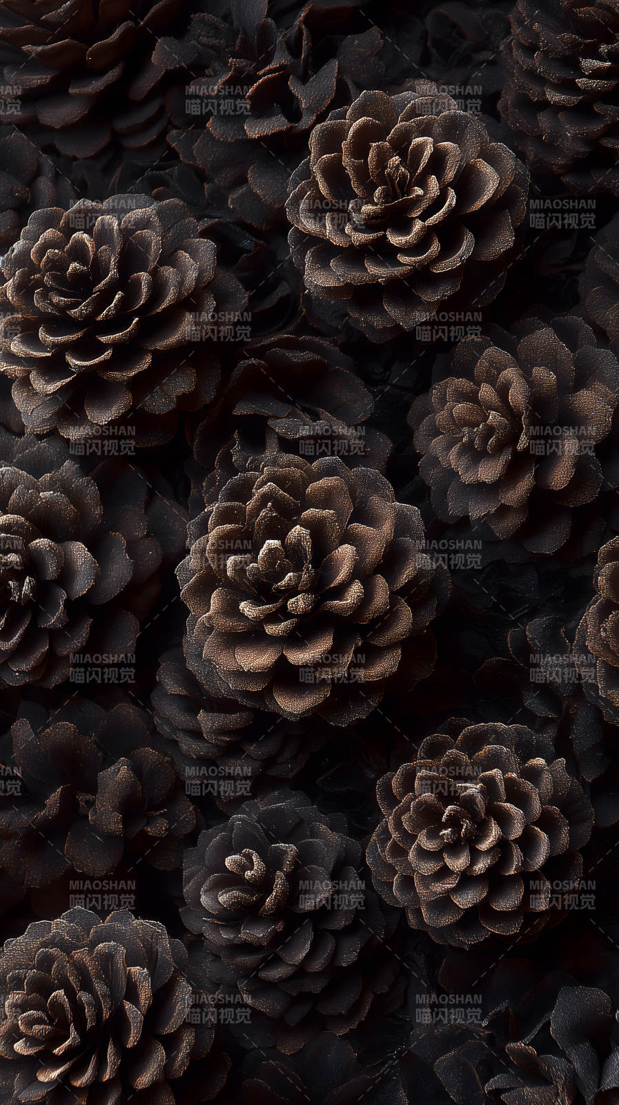 黑色花朵的艺术氛围图片