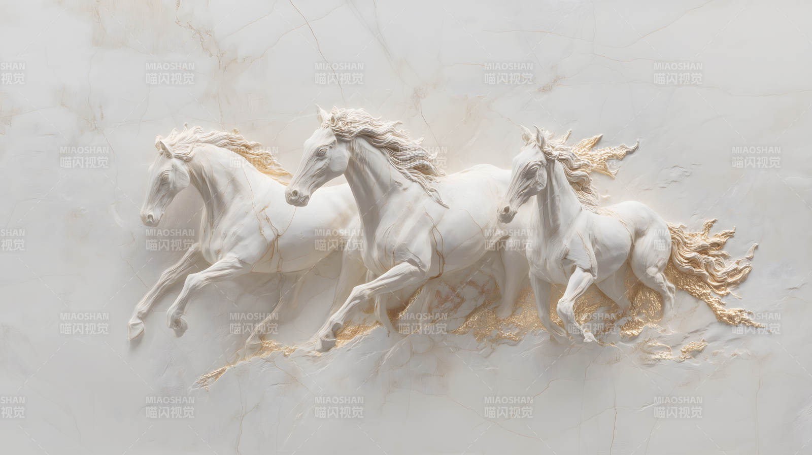 奔腾骏马雕塑图片