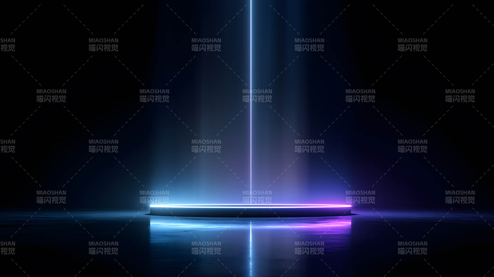 舞台光束蓝色科幻空间图片