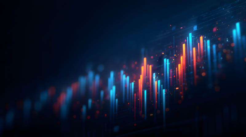 数据可视化图表抽象图片