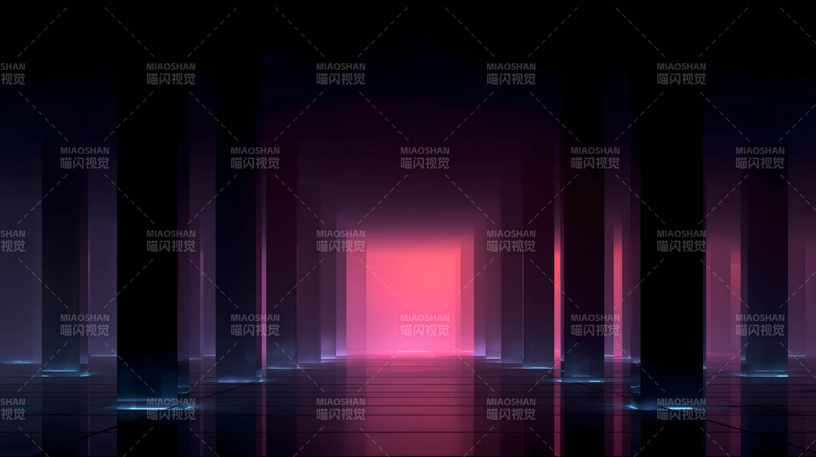 深邃的几何空间图片