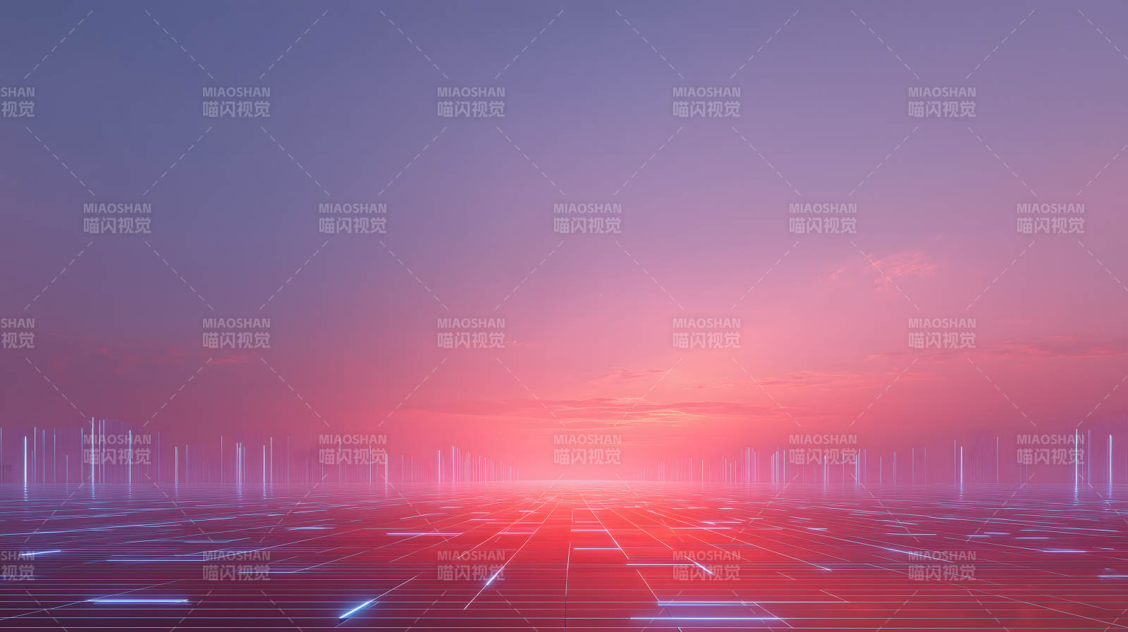 未来科技光影地平线图片