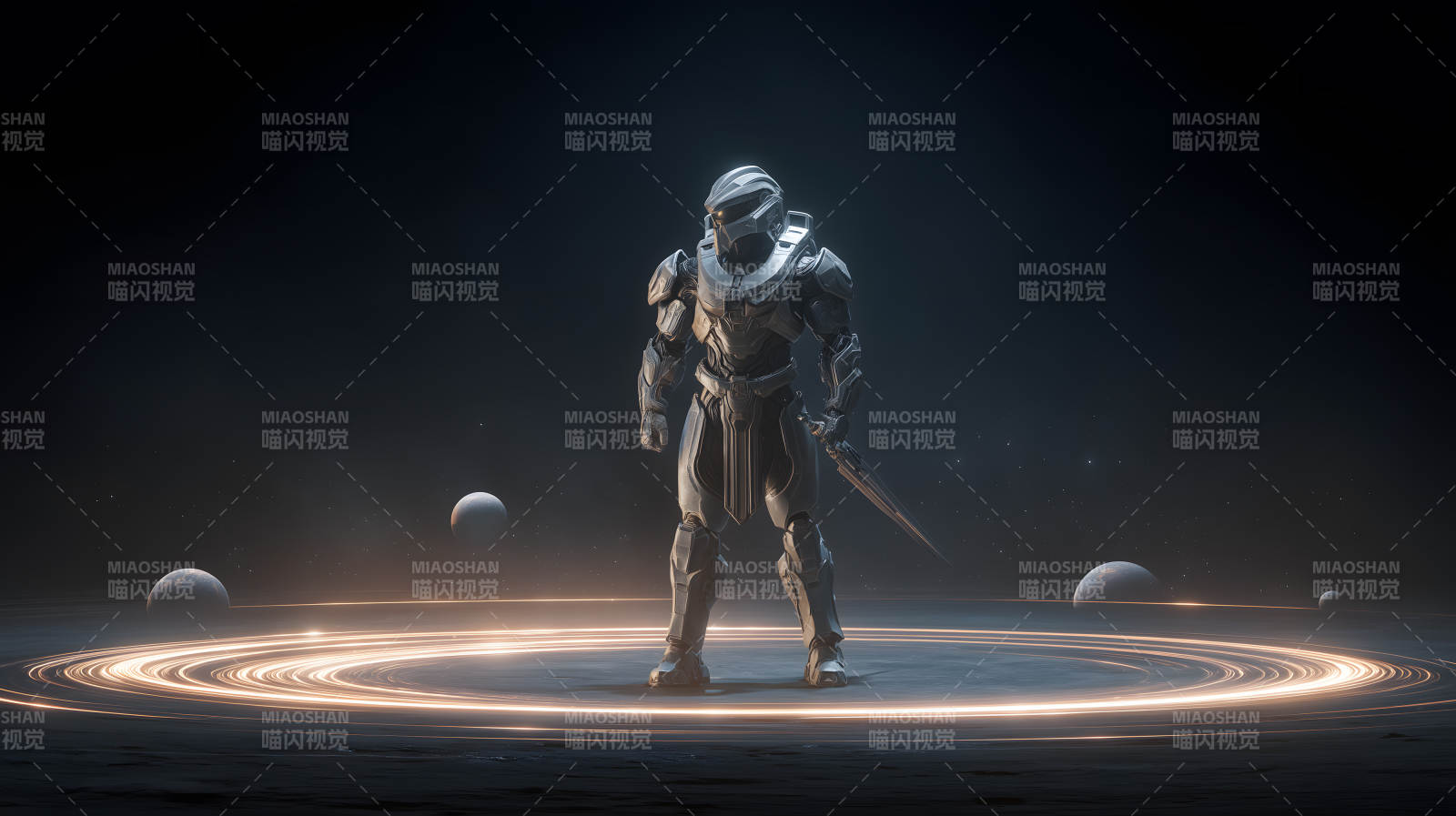 未来战士宇宙场景图片