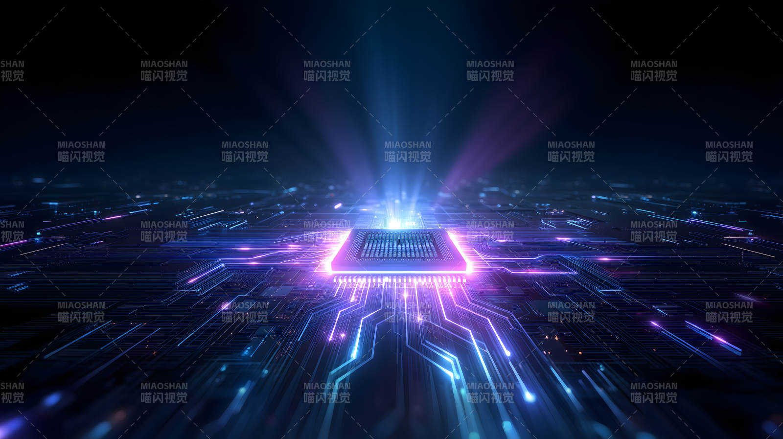 电路芯片科技感十足图片