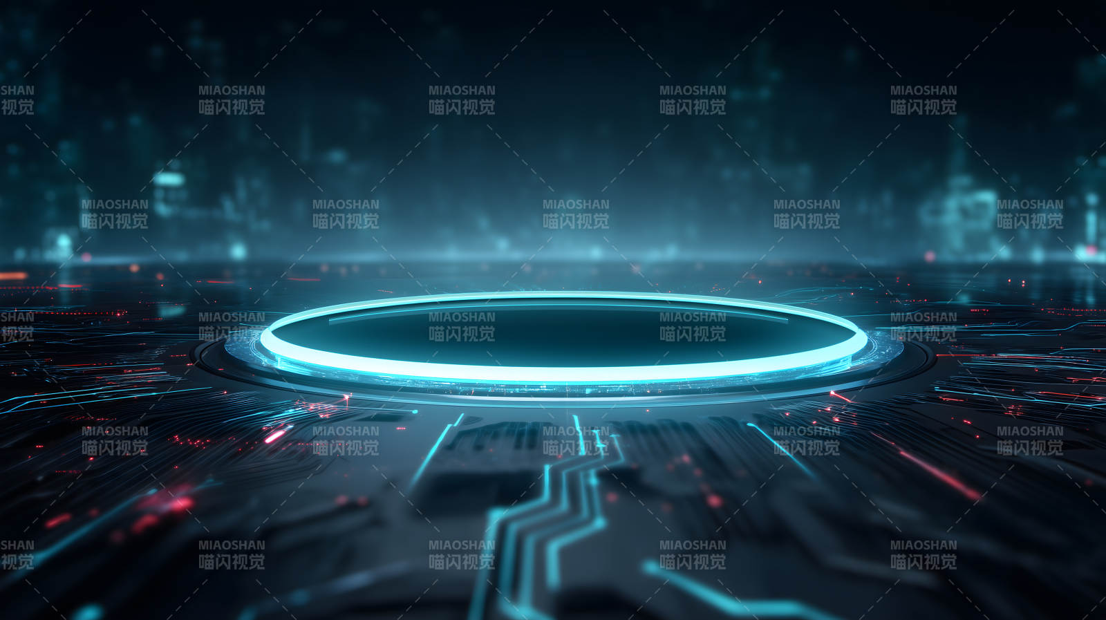 科技感十足的未来平台图片