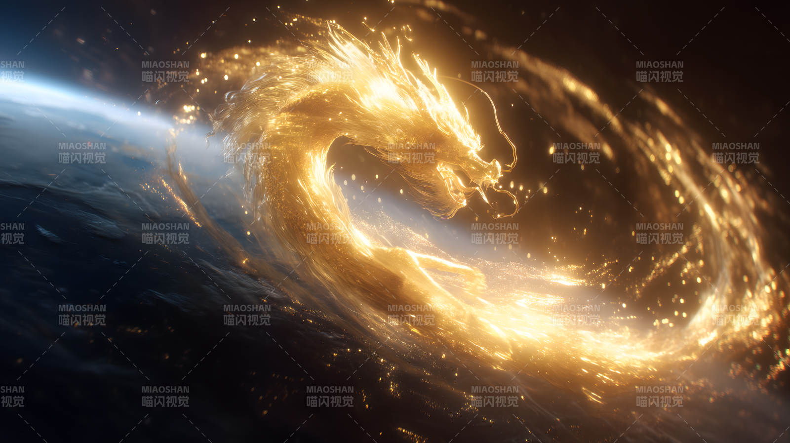 金色神龙穿越时空图片